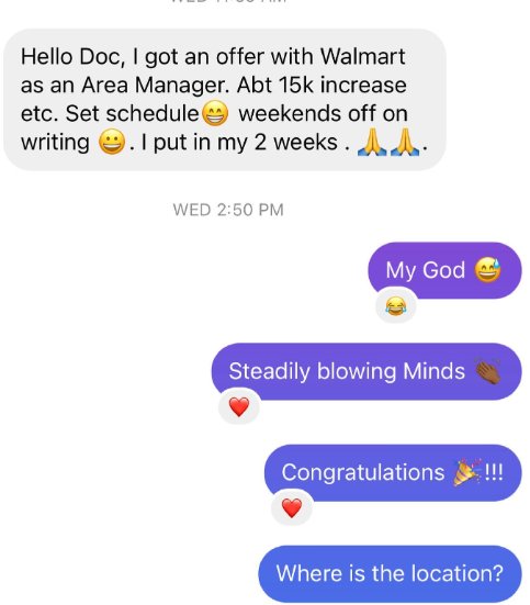 Walmart Area Manager offer